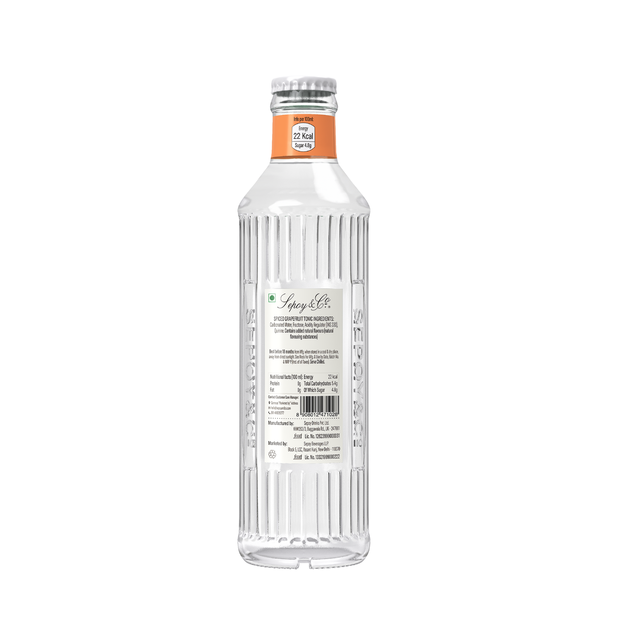 Spiced Grapefruit Tonic Water