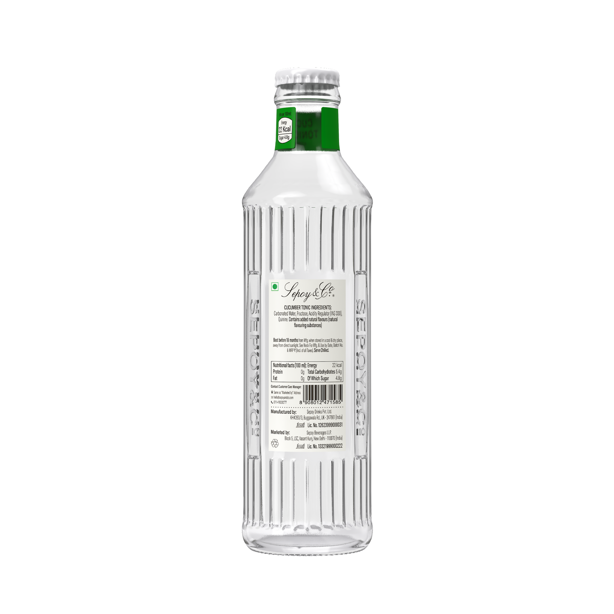 Sepoy & Co. Cucumber Tonic Water