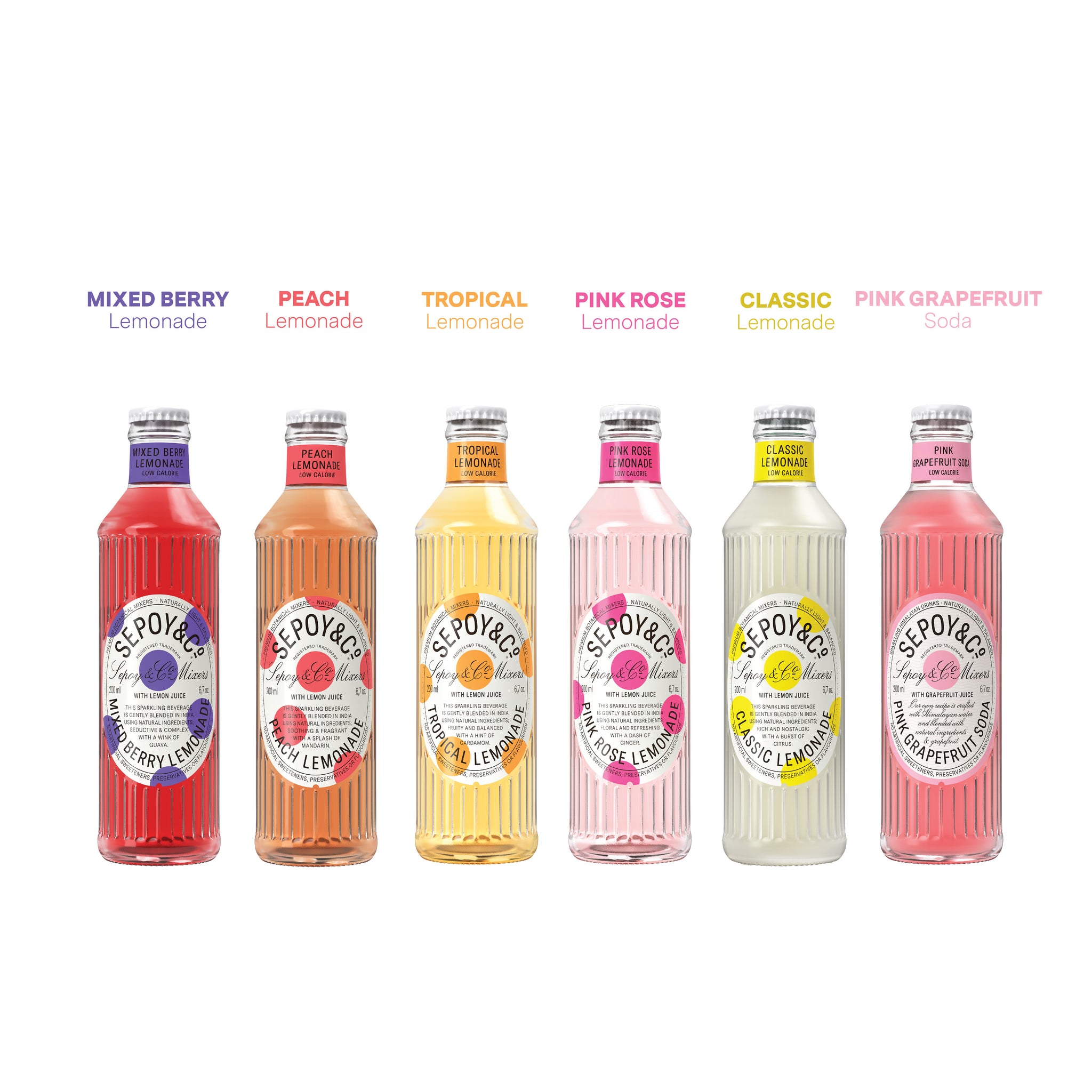 Sepoy & Co. Sparkling Lemonades Tasting Pack (Pack of 12)