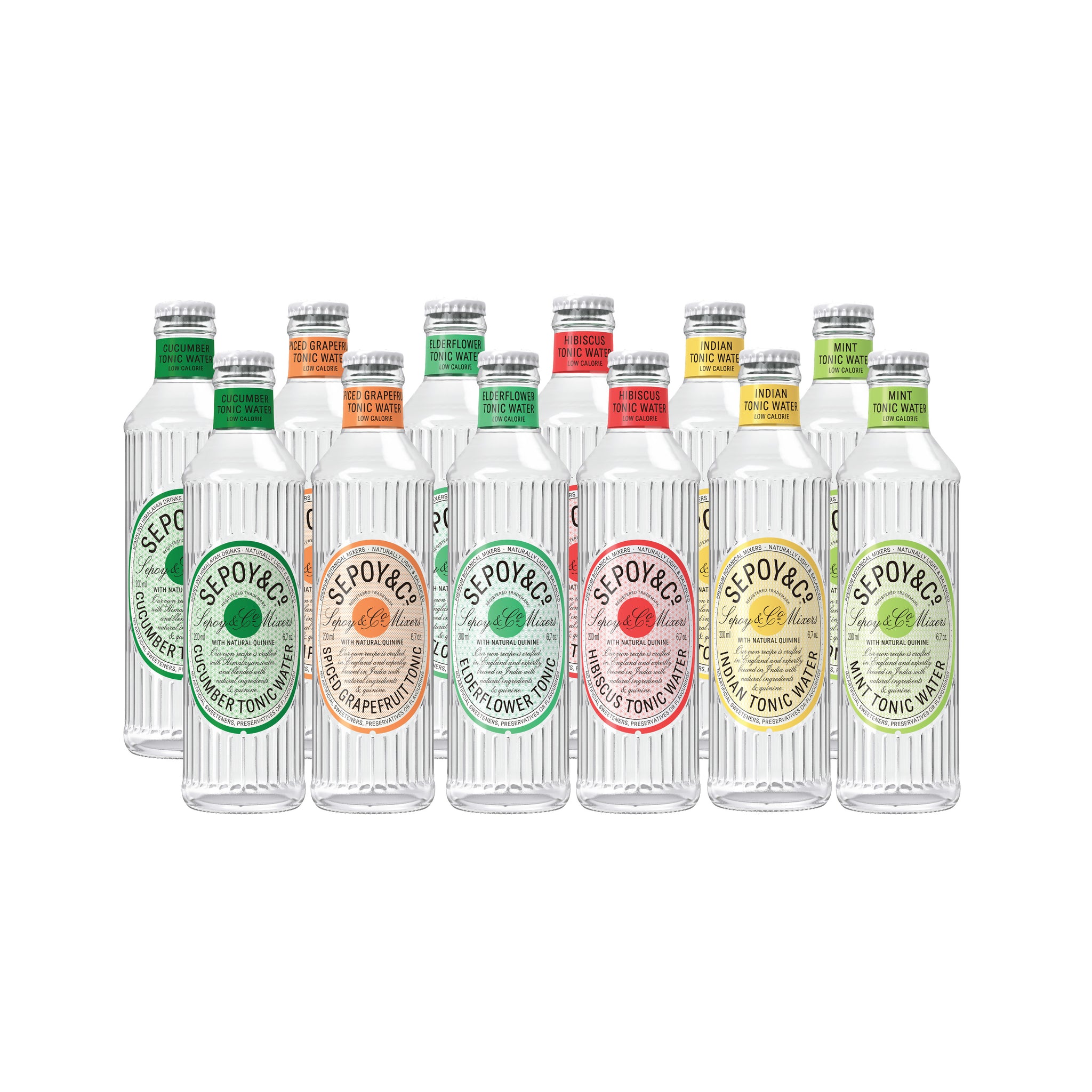 Sepoy & Co. Tonic Water's Tasting Pack (Pack of 12)