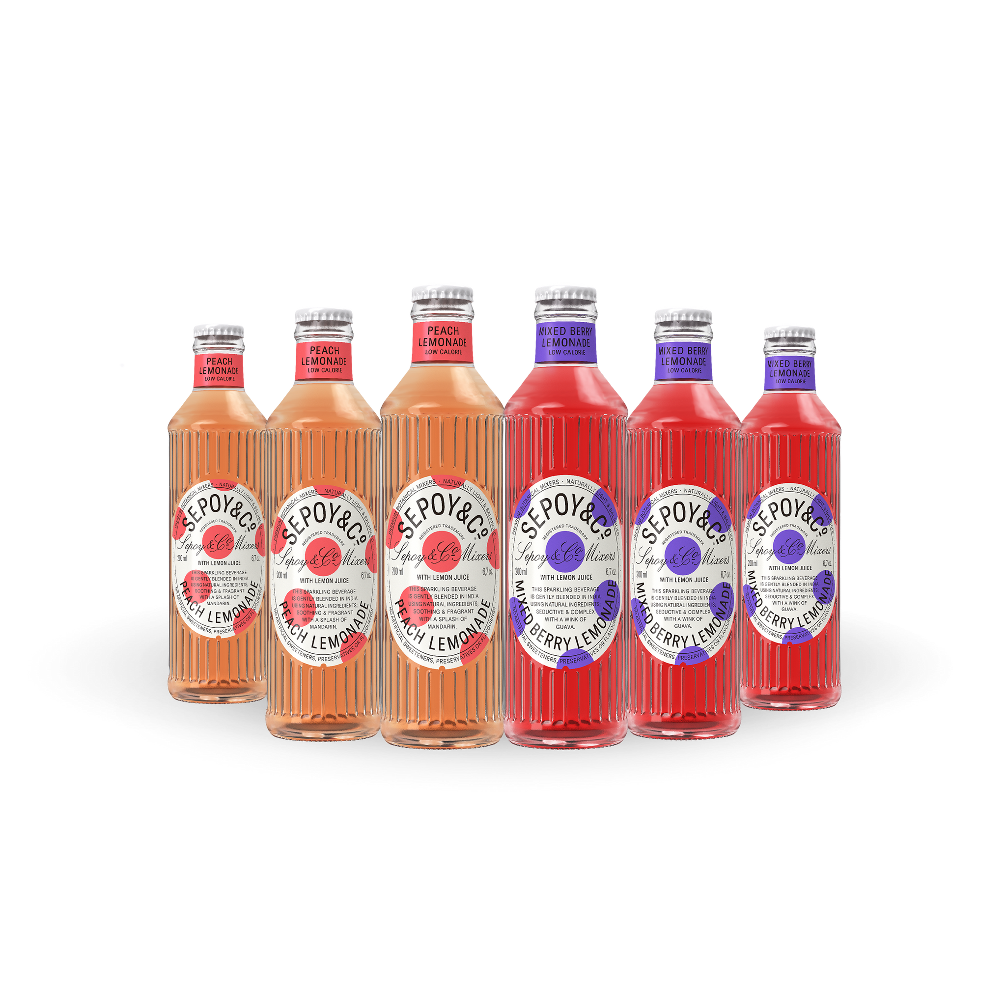 Mixed Berry & Peach Lemonade Tasting Box (Pack of 6)